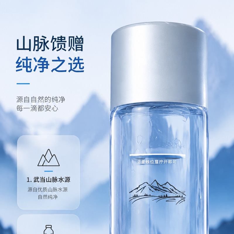 武当雅加泉天然深山弱碱好水 395ml 瓶装饮用矿泉水