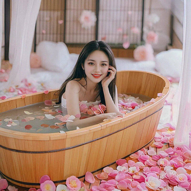 精油花瓣浴